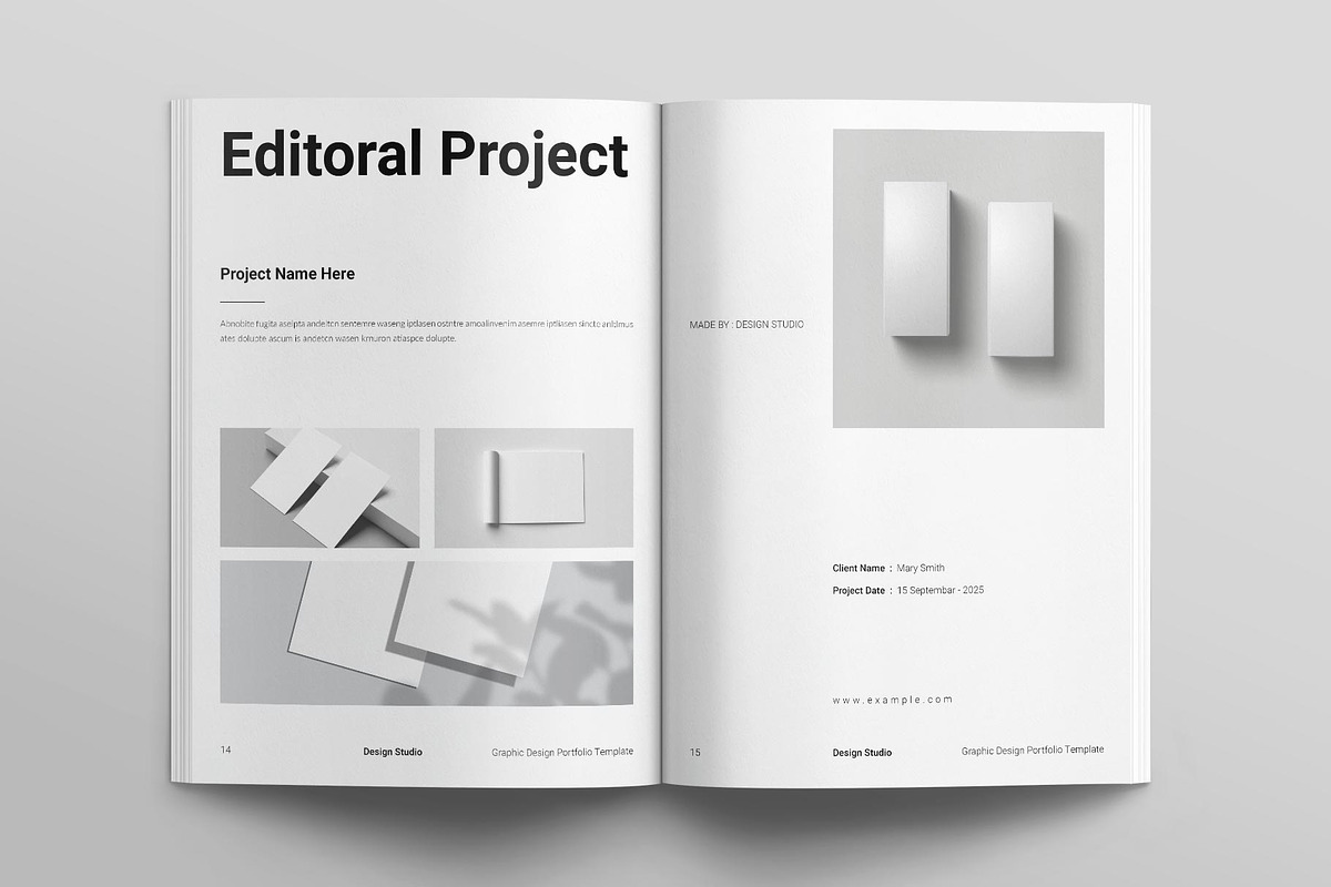 Graphic Design Portfolio Brochure, a Brochure Template by E-Type (Photo 6 of 8)
