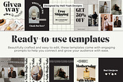 Monochrome Instagram Post Templates, a Social Media Template by Hell Yeah Designs (Thumbnail 5 of 7)