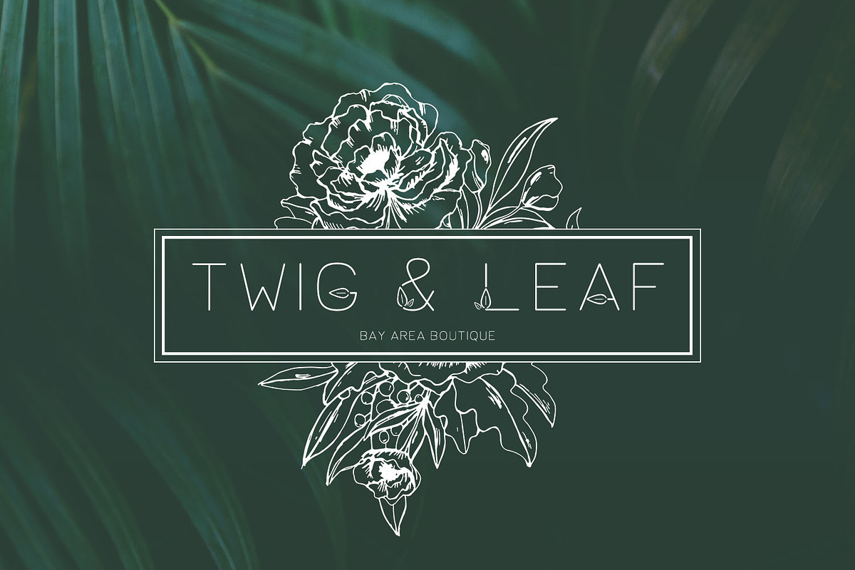 Lush Sans Font with Leaves, a Font by Beck McCormick (Photo 4 of 7)