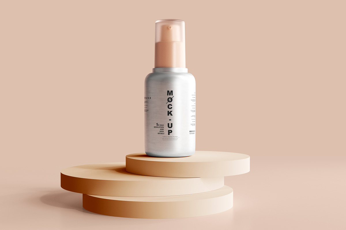 Aluminum Cosmetic Mockup Bundle, a Cups & Container Mockup by pmvch (Photo 86 of 206)