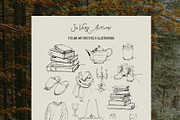 So Very Autumn: Line Art Clipart, a Seasonal Illustration by Purple (Thumbnail 13 of 15)