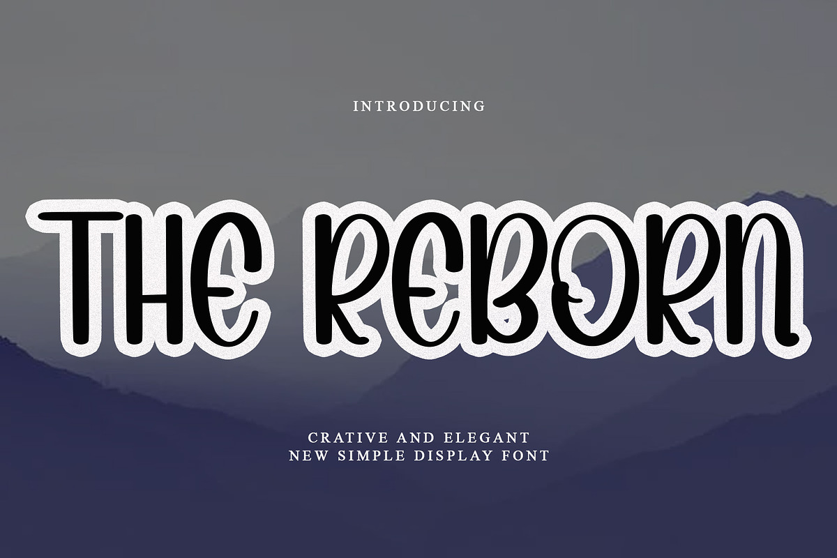 THE REBORN, a Sans Serif Font by FreshTypeINK (Photo 1 of 6)