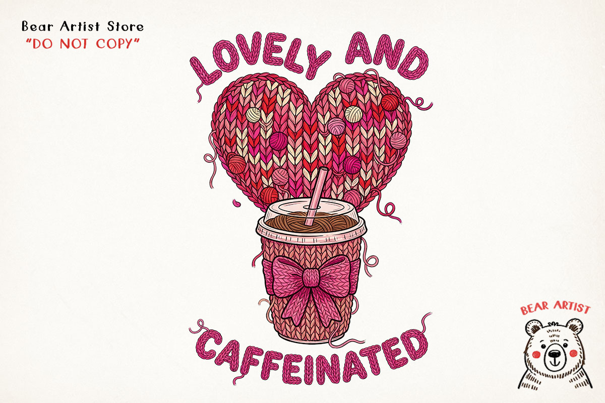 Valentine Crochet Coffee Sublimation, an Illustration by GlitterCraft (Photo 23 of 41)