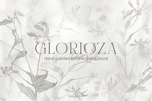 Glorioza floral wall mural