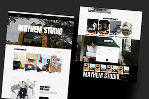 Squarespace Template - Mayhem Studio