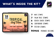 Tropical Surf Vibes-Procreate Stamps, an Icon by Walking_Designs (Thumbnail 6 of 7)