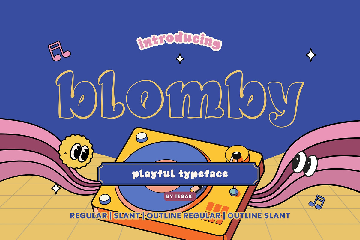 Blomby, a Font by rudiSasori (Photo 1 of 14)