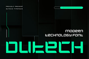 Dutech — Modern Futuristic Font, a Symbol Font by Masyafi Studio (Thumbnail 1 of 8)