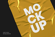 Crumpled Stickers Mockup Set, a Print Template by Graphic Bird (Thumbnail 6 of 6)