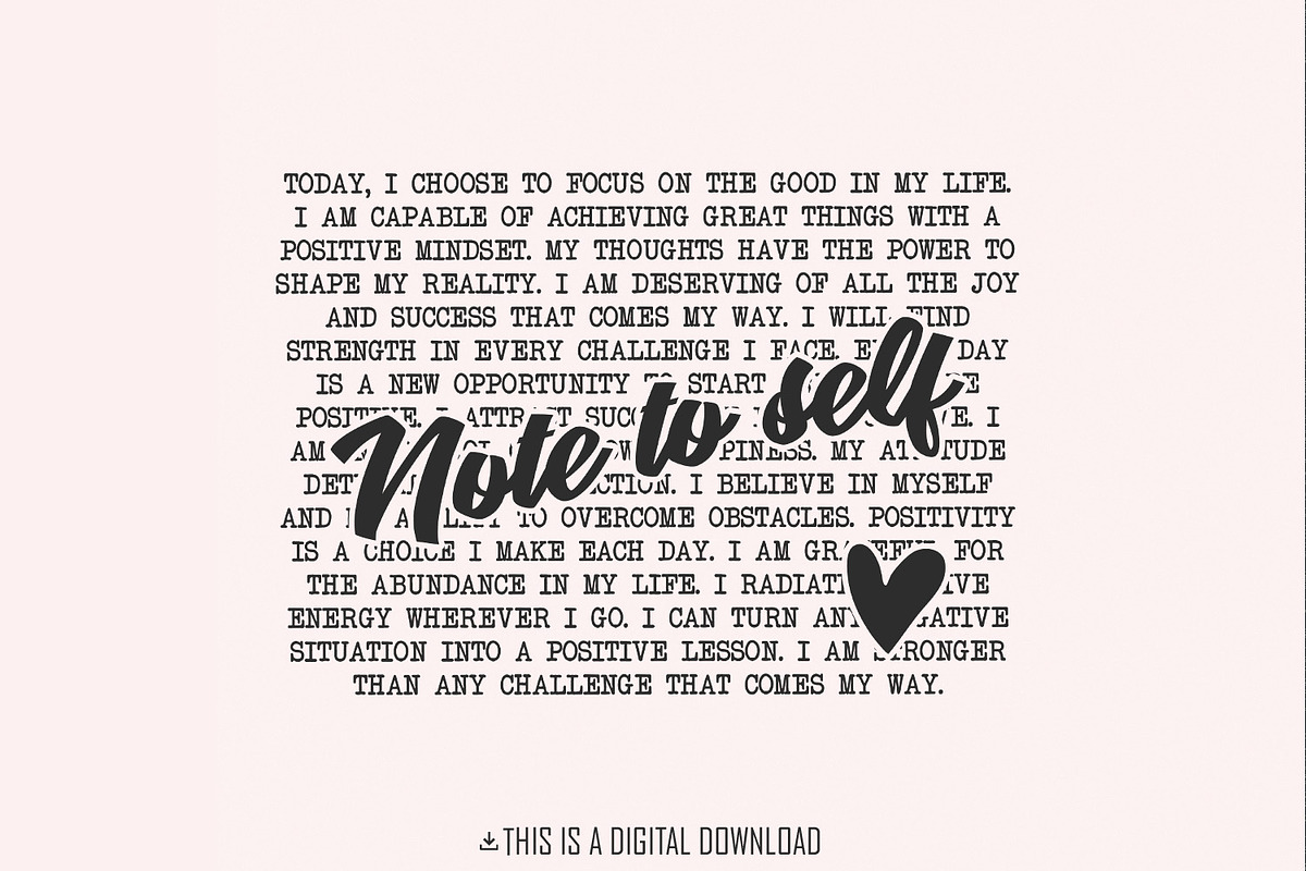 Note to Self PNG, Mental Health, an Illustration by SharpMarketplace (Photo 1 of 9)