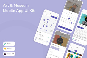 Art & Museum Mobile App UI Kit