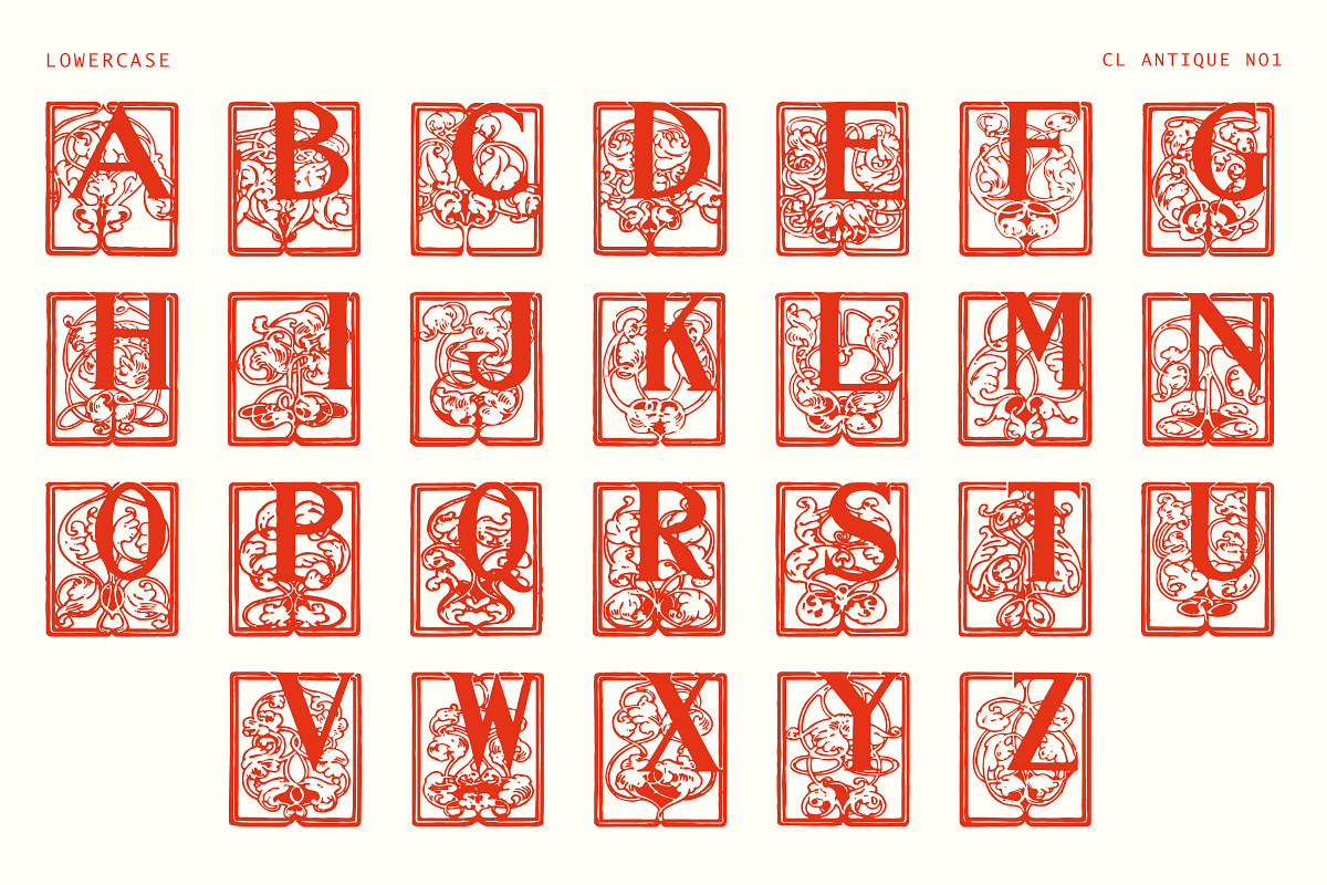 Victorian Ornamental Drop Cap Font, a Symbol Font by Century Library (Photo 4 of 5)