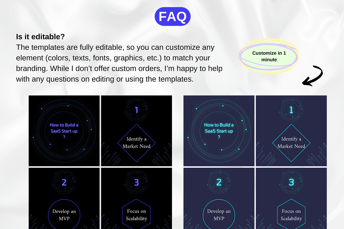 Linkedin Carousel Post Bundle, a Social Media Template by GrowthHackingStudio (Photo 6 of 8)