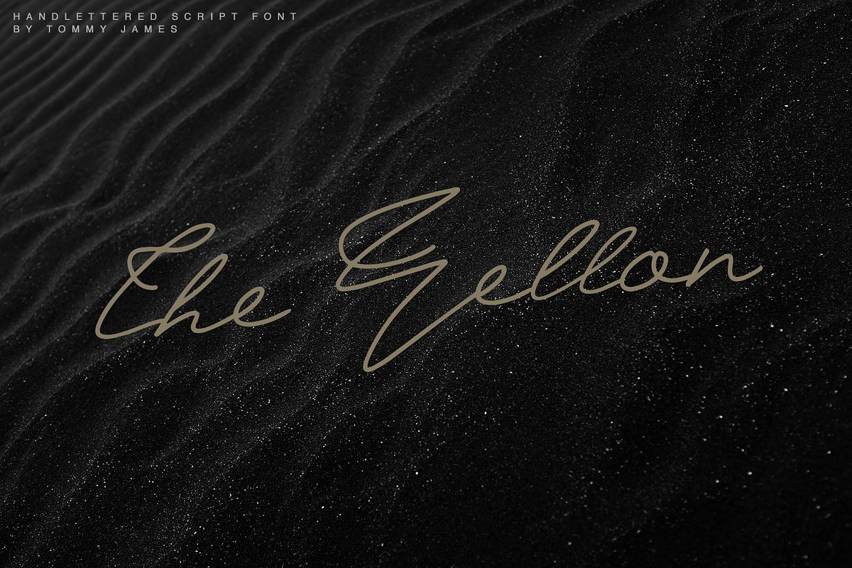 The Yellon Script Font