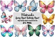 Spring Clipart Butterfly Clipart, an Illustration by Daily.Designs (Thumbnail 1 of 5)