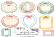 Coquette Easter Day Bow Frame Clipar, an Illustration by GatewayDesign (Thumbnail 1 of 3)