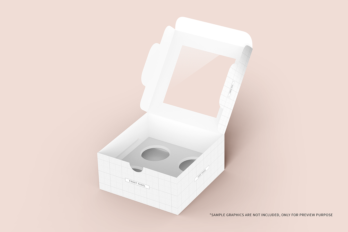 Cupcake Box Packaging Mockups, a Packaging Mockup by shaikerintu (Photo 15 of 17)