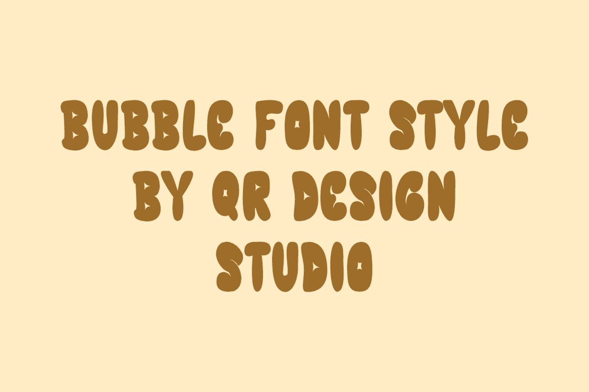 Chalk Bubble Font, a Handwritten Font by QR Design Studio (Photo 3 of 7)