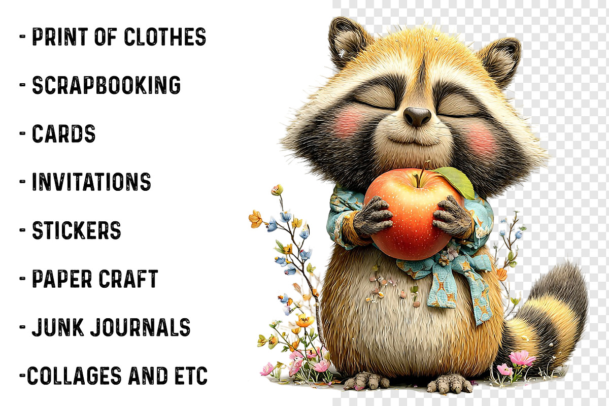 Whimsical Animals Clipart Bundle, a Transportation Illustration by SinaCreation (Photo 3 of 7)