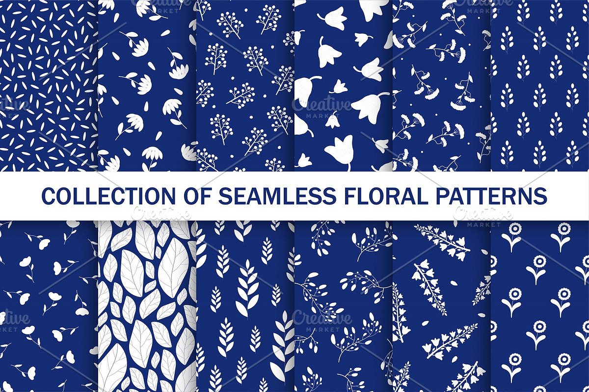 Elegant seamless floral patterns, a Pattern Graphic by ExpressShop (Photo 1 of 5)
