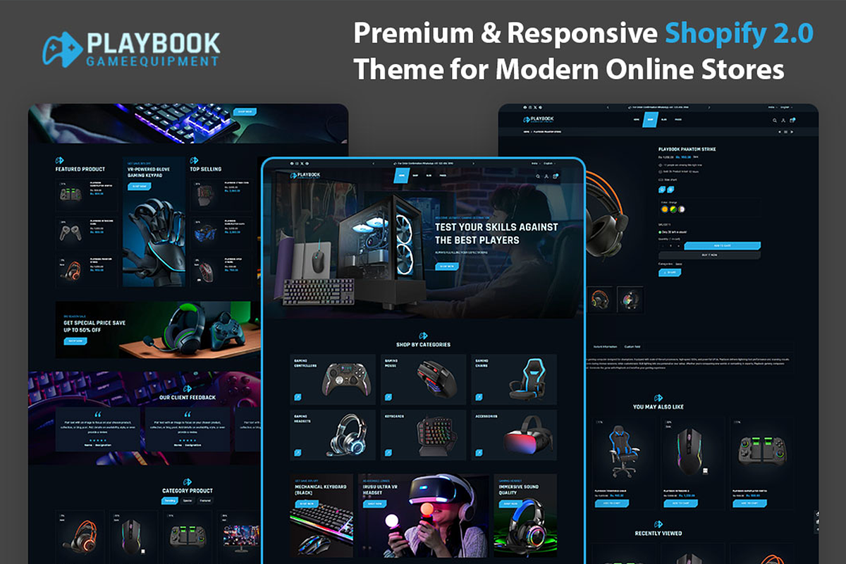 Gaming | Shopify Theme, a Shopify Template by LogicGo Shopify Experts (Photo 1 of 7)