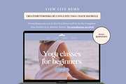 Yoga Coach Rachelle Website Template, a Websites & App Template by Eden Origin Studio (Thumbnail 2 of 11)