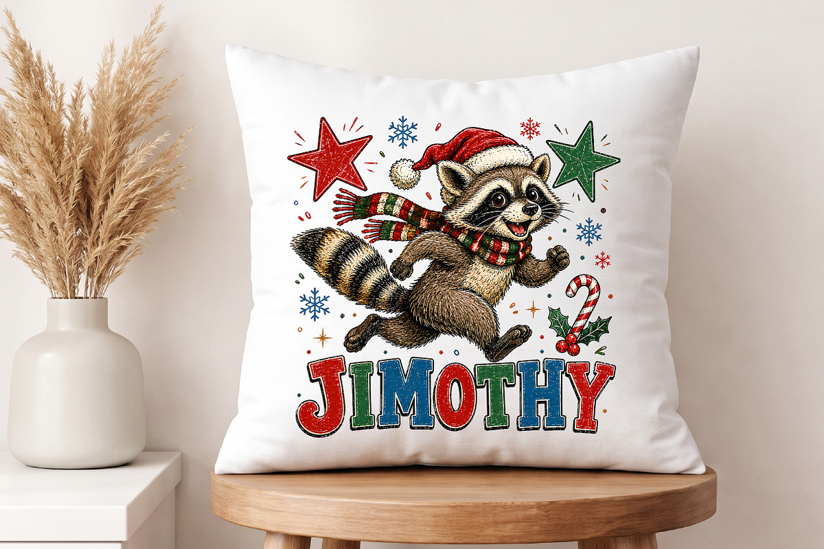 Funny Christmas Raccoon PNG, a Healthcare Illustration by Libby Wishes (Photo 4 of 4)