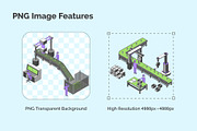 Conveyor Processes Factory Set, an Object Graphic by 35lab (Thumbnail 3 of 7)