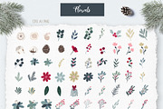 Farmhouse Christmas illustration, an Illustration by Cozy pattern shop (Thumbnail 7 of 12)