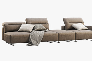 BoConcept Hampton Leather Sofa