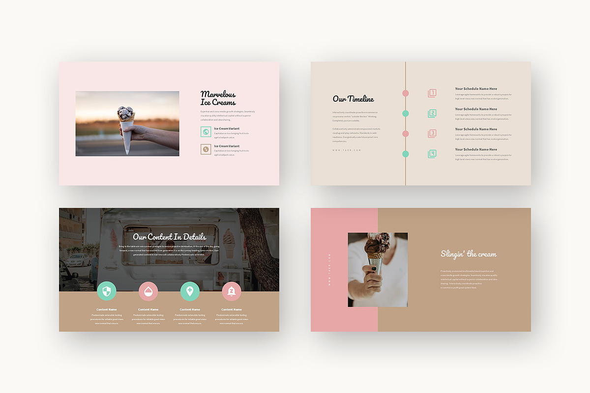 Taer : Dessert Shop Google Slides, a Presentation Template by Punkl Camp (Photo 3 of 16)