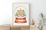 Winter Snow Globe PNG, an Illustration by SinaCreation (Thumbnail 6 of 7)