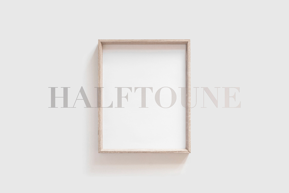 Wooden Frame Mockup Bundle, a Print Template by HALFTOUNE (Photo 2 of 6)