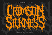Crimson Sickness | Death Metal, a Symbol Font by Masyafi Studio (Thumbnail 1 of 9)