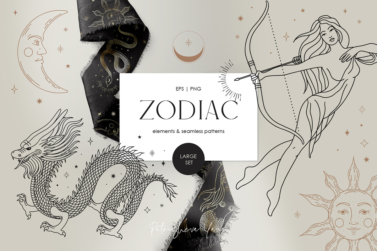 BUNDLE 4 in 1 trend line art, a Texture Illustration by PatrushevaYana (Photo 4 of 30)
