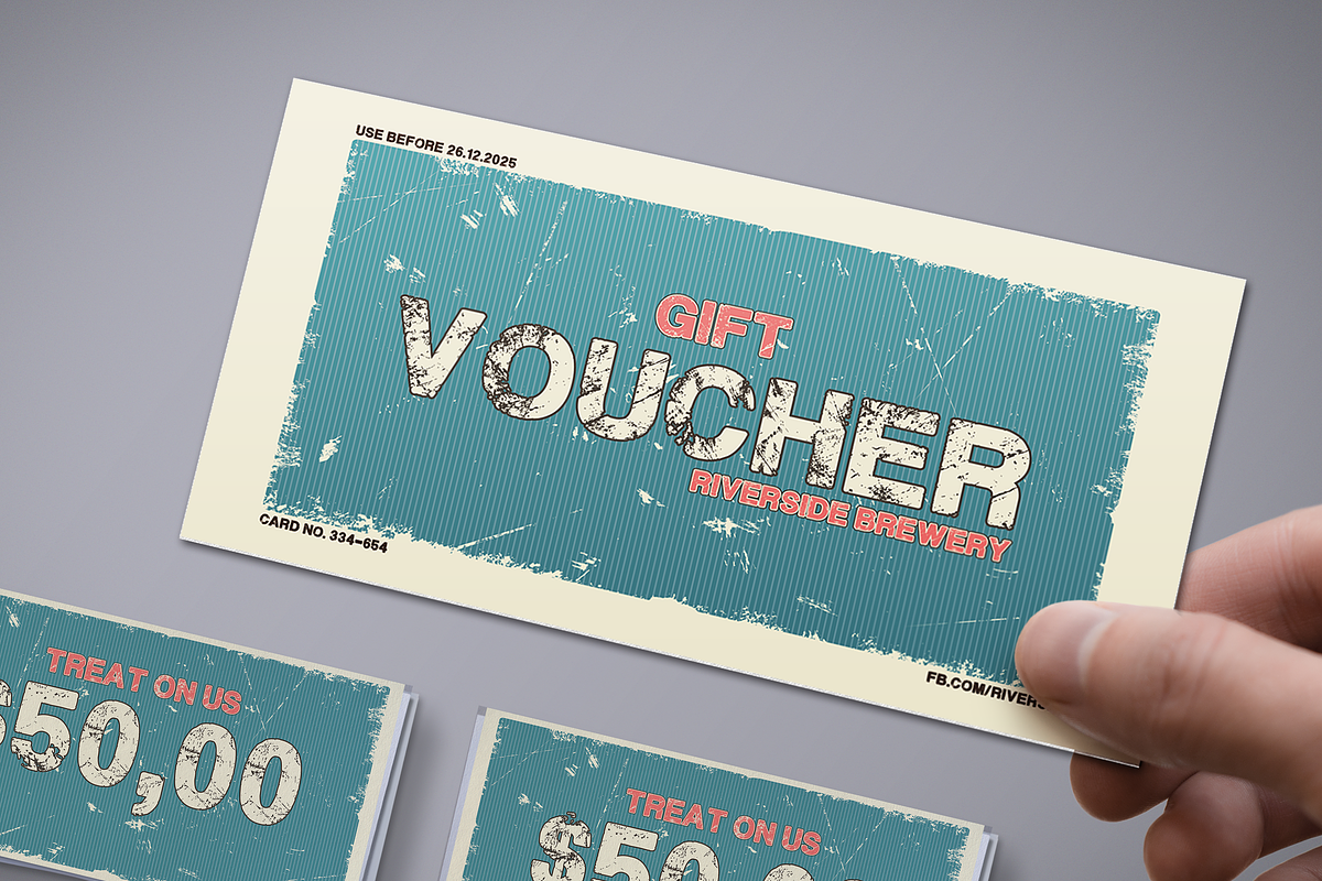 Simple Vintage Voucher, a Card Template by Tzochko (Photo 1 of 4)