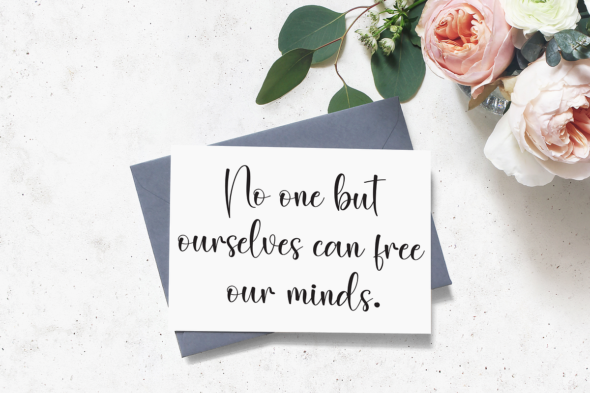 Overthinking | Script Font, a Handwritten Font by Scratchones (Photo 3 of 8)