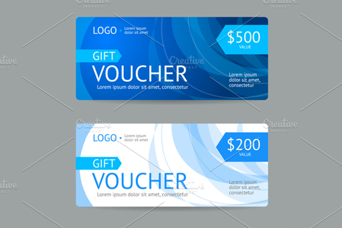 Gift Voucher. Vector, a Work Illustration by Vector and Templates (Photo 2 of 3)