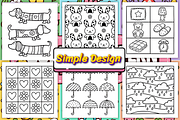 Comfy Patterns Bold Easy Coloring, a Pattern Graphic by Coco Bloom (Thumbnail 2 of 4)
