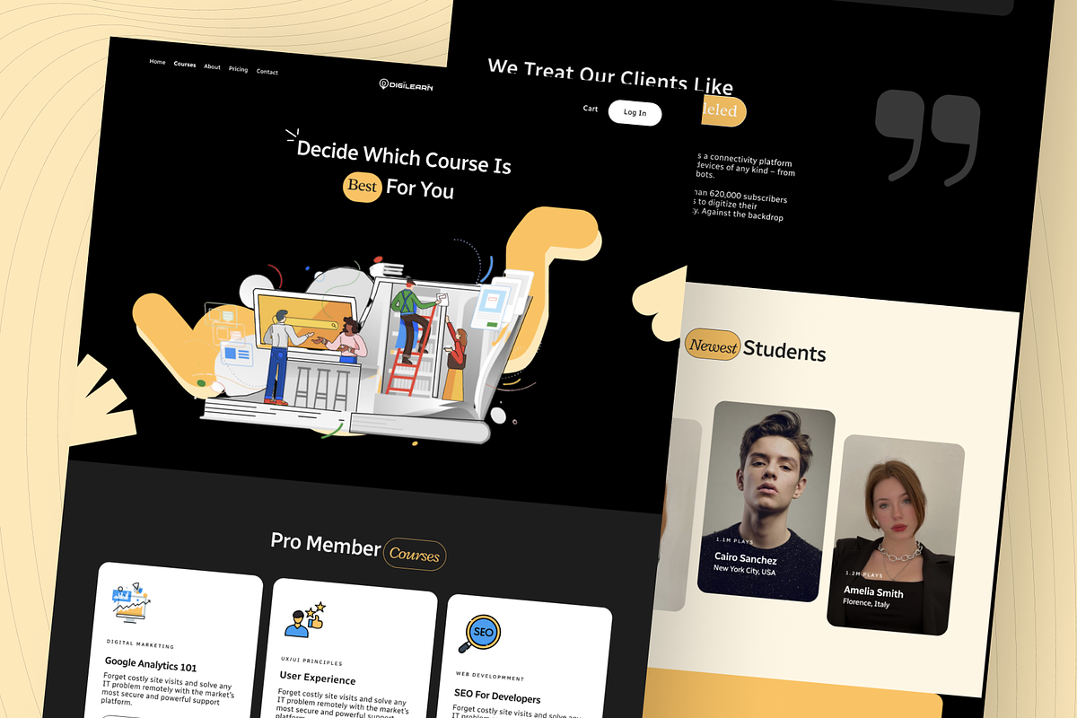 DigiLearn - Web Responsive UI Kit, an UI Kit Template by Digibulbo (Photo 4 of 11)