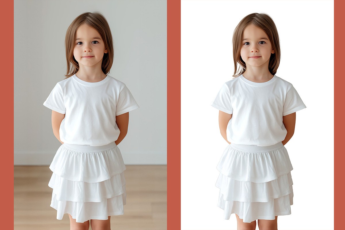 T-Shirt and Skirt Mockup PSD, a Shirt Mockup by Anna Druzhkova (Photo 2 of 5)