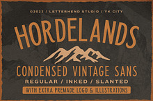 Horderlands - Condensed Vintage Sans