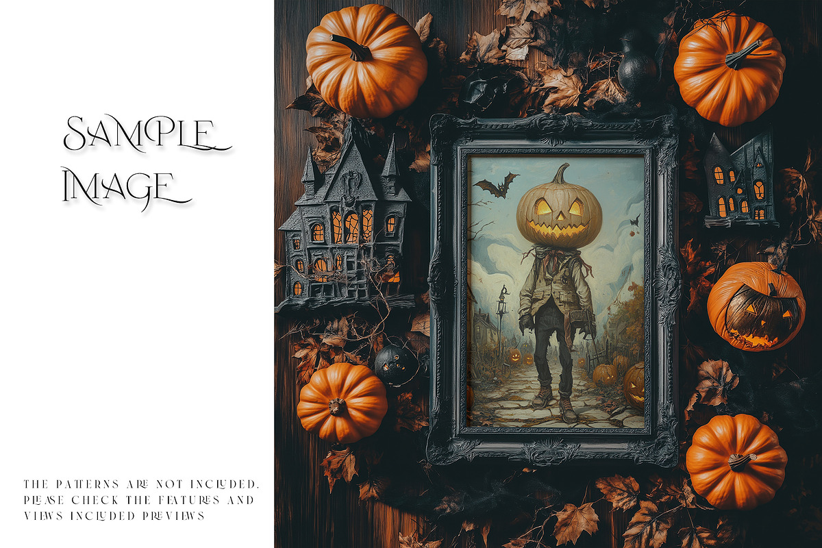 Halloween Spooky Frames Collection, a Household Mockup by mock-ups (Photo 15 of 16)