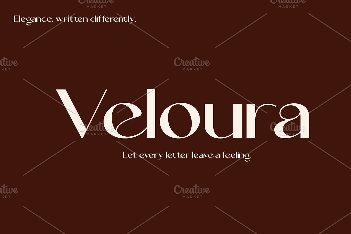 Veloura-Regular-012-26, a Sans Serif Font by canve (Photo 1 of 3)