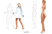 Fashion Figures Procreate Stamp, a Brush Add-On by MajorArtTm (Thumbnail 3 of 3)