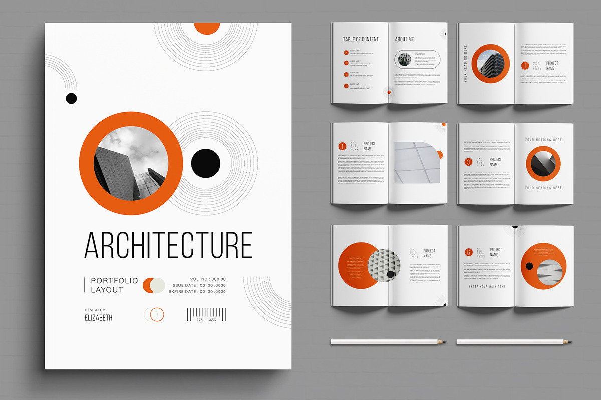 Architecture Portfolio Layout, a Brochure Template by MightyDesign (Photo 1 of 6)