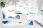 Indigo Wedding Invitation Siute, an Invitation Template by Nebbia (Thumbnail 5 of 6)