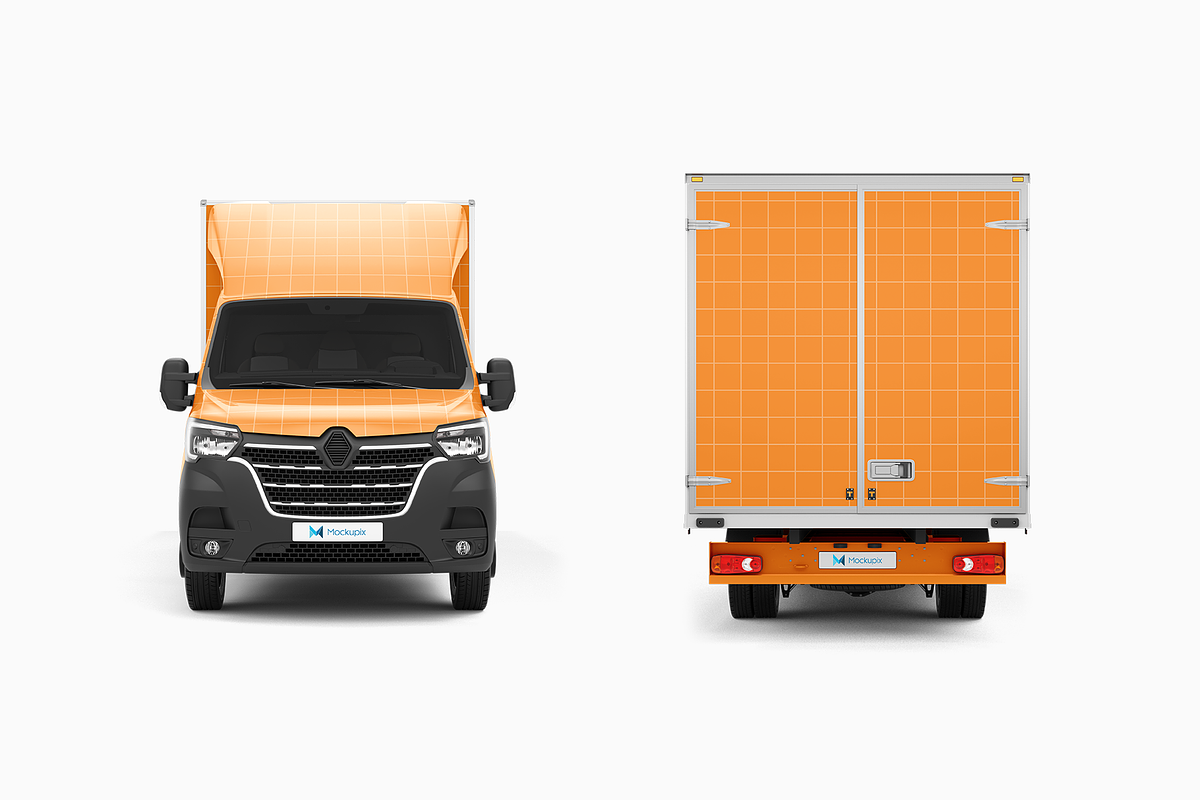 Box Truck Mockup 1, a Cups & Container Mockup by Mockupix (Photo 9 of 12)