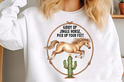 Giddy Up Jingle Horse Sublimation Pn, a Graphic by Libby Wishes (Thumbnail 4 of 6)