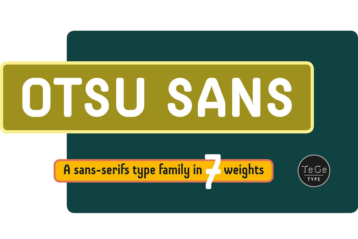 Otsu Sans, a Sans Serif Font by TeGeType foundry (Photo 1 of 5)